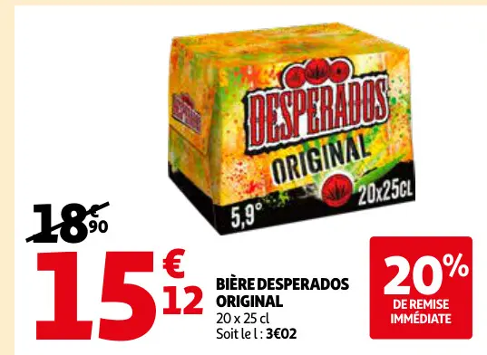 Offre: Bière DESPERADOS original