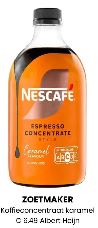 Aanbieding: ZOETMAKER Koffieconcentraat karamel