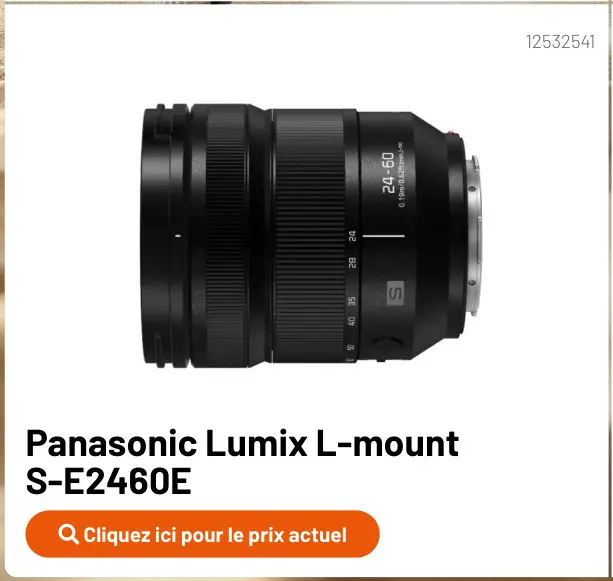 Offre: Panasonic Lumix L-mount S-E2460E