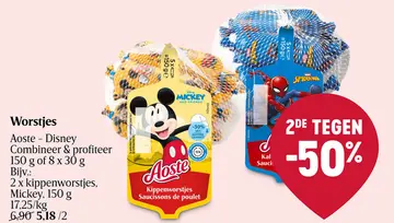 Aanbieding: Worstjes Aoste - Disney