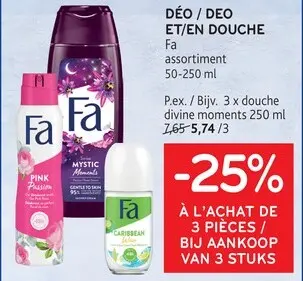 Offre: Déo / deo et/en douche