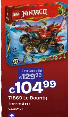 Offre: LEGO NINJAGO Le Bounty terrestre