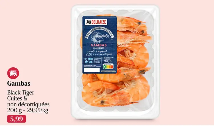 Offre: Gambas Black Tiger