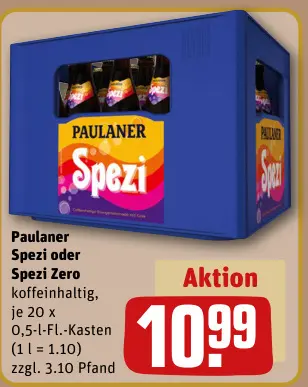 Aanbieding: Paulaner Spezi oder Spezi Zero