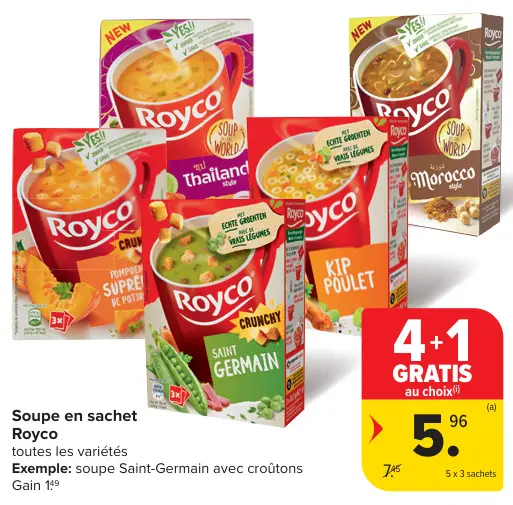 Offre: Soupe en sachet