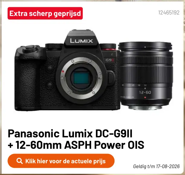Aanbieding: Lumix DC-G9II + 12-60mm ASPH Power OIS