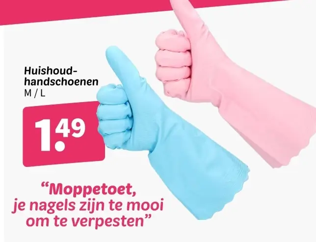 Aanbieding: Huishoud-handschoenen