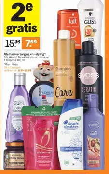 Aanbieding: Alle haarverzorging en -styling