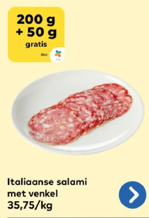 Promotie: Italiaanse salami met venkel