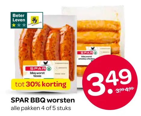Aanbieding: BBQ worsten