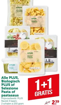 Aanbieding: Alle PLUS, Biologisch PLUS of Selezione Pasta of pastasaus