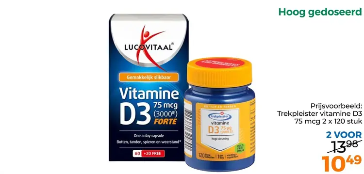 Aanbieding: Hoog gedoseerde vitamine D