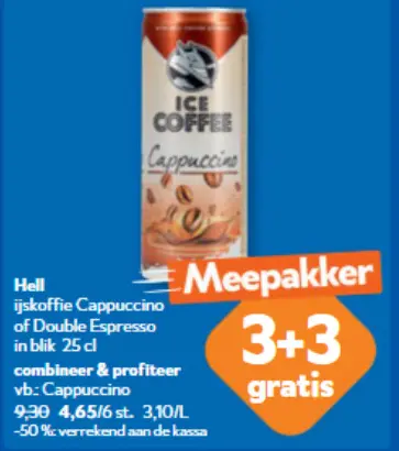 Promotie: Ijskoffie Cappuccino of Double Espresso