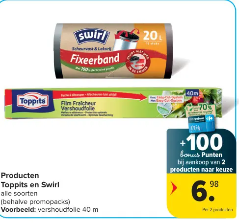 Promotie: Producten Toppits en Swirl