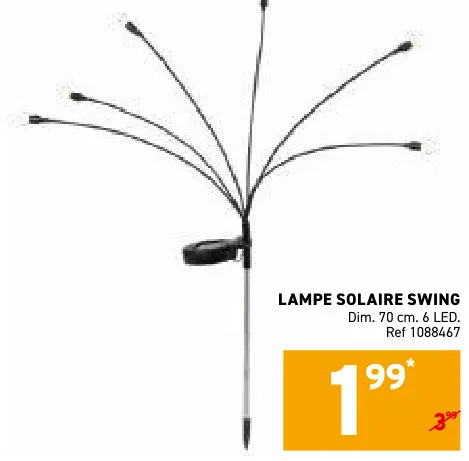 Offre: Lampe solaire swing