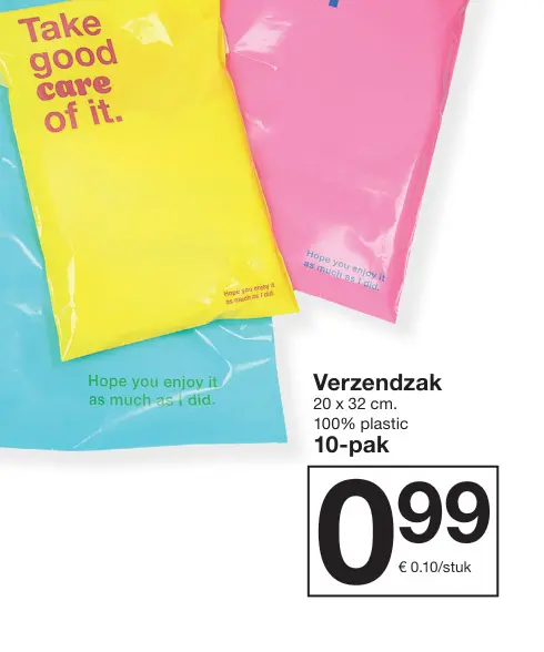 Promotie: Verzendzak