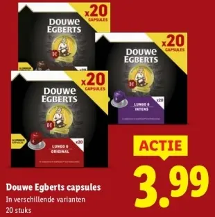 Aanbieding: Douwe Egberts capsules