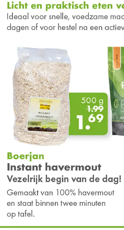 Aanbieding: Instant havermout