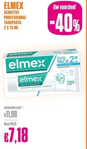 Promotie: Elmex sensitive professional tandpasta