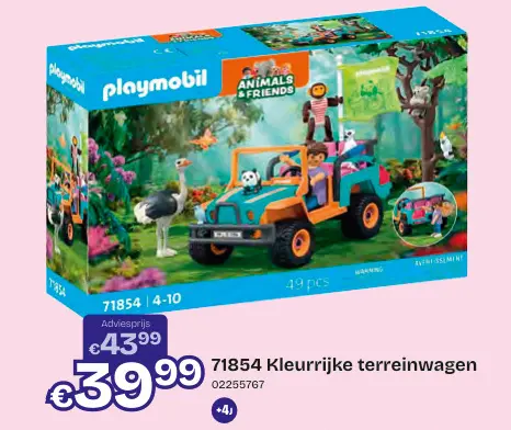 Aanbieding: Kleurrijke terreinwagen