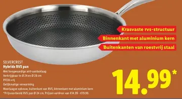 Aanbieding: Hybride RVS pan