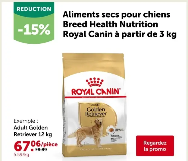 Offre: Aliments secs pour chiens Breed Health Nutrition