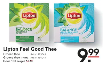 Aanbieding: Lipton Feel Good Thee