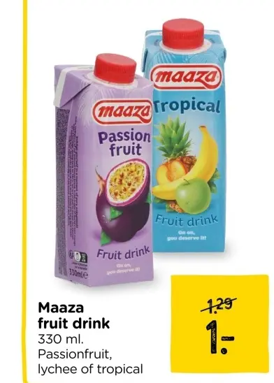 Aanbieding: fruit drink