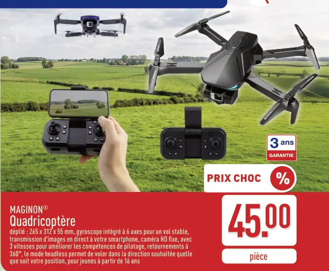 Offre: Quadricoptère