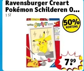 Aanbieding: Ravensburger Creart Pokémon Schilderen Op Nummer