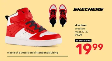 Aanbieding: Skechers Quick Street jongens sneakers rood wit
