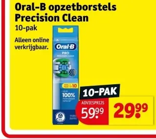 Aanbieding: Oral-B opzetborstels Precision Clean