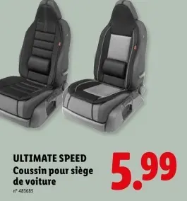 Offre: Coussin pour siège de voiture