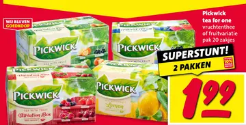 Aanbieding: Pickwick tea for one vruchtenthee of fruitvariatie