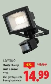 Aanbieding: Buitenlamp met sensor
