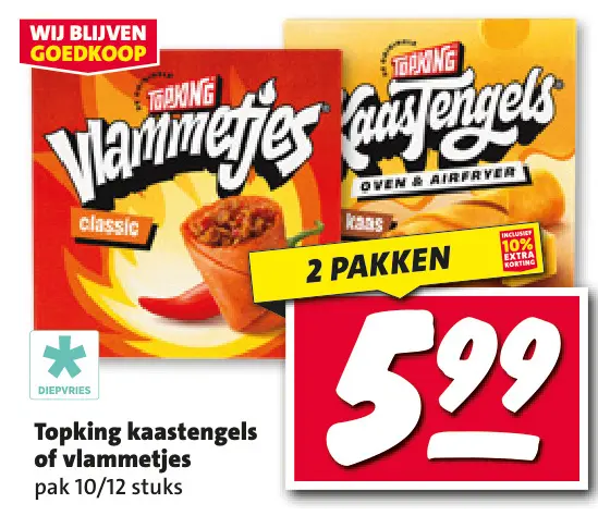 Aanbieding: Kaastengels of vlammetjes