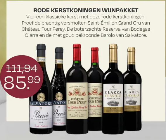 Promotie: Rode Kerstkoningen Wijnpakket