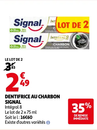 Promotie: Dentifrice au charbon