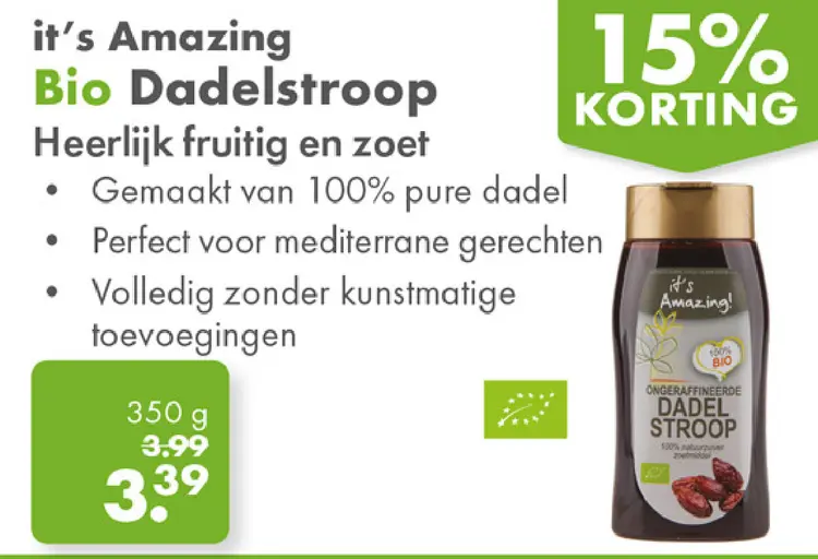 Aanbieding: Bio Dadelstroop