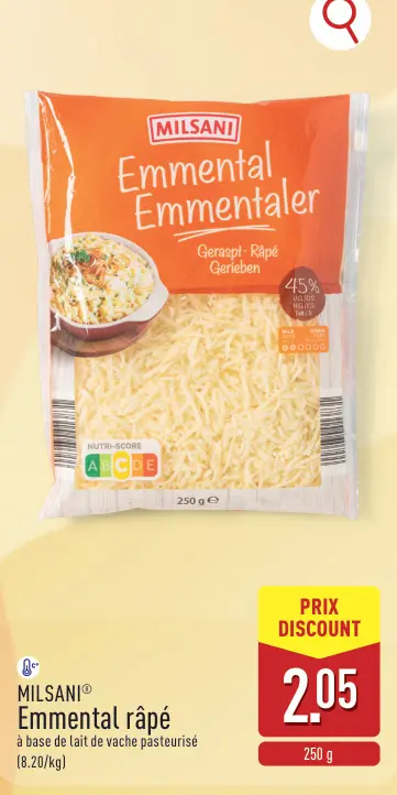 Offre: Emmental râpé