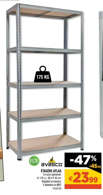 Offre: Étagère atlas