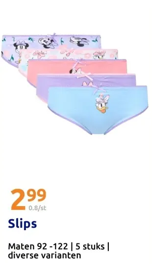 Aanbieding: Slips
