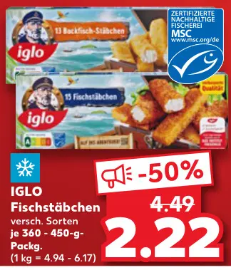 Aanbieding: Fischstäbchen