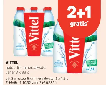 Aanbieding: VITTEL natuurlijk mineraalwater