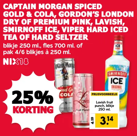 Aanbieding: Spiced gold & cola, dry of premium pink en meer