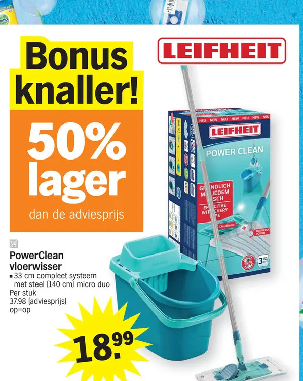 Promotie: PowerClean vloerwisser