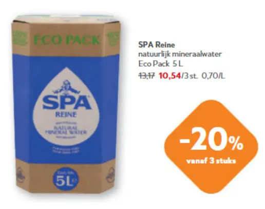 Promotie: SPA Reine natuurlijk mineraalwater