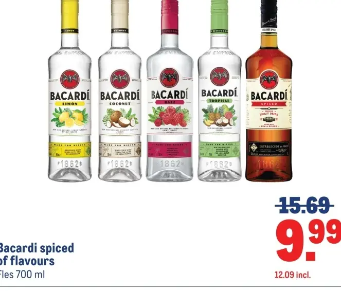 Aanbieding: Bacardi of flavours