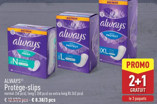 Offre: Protège-slips