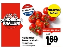 Aanbieding: Hollandse Troscocktail- tomaten Schaal